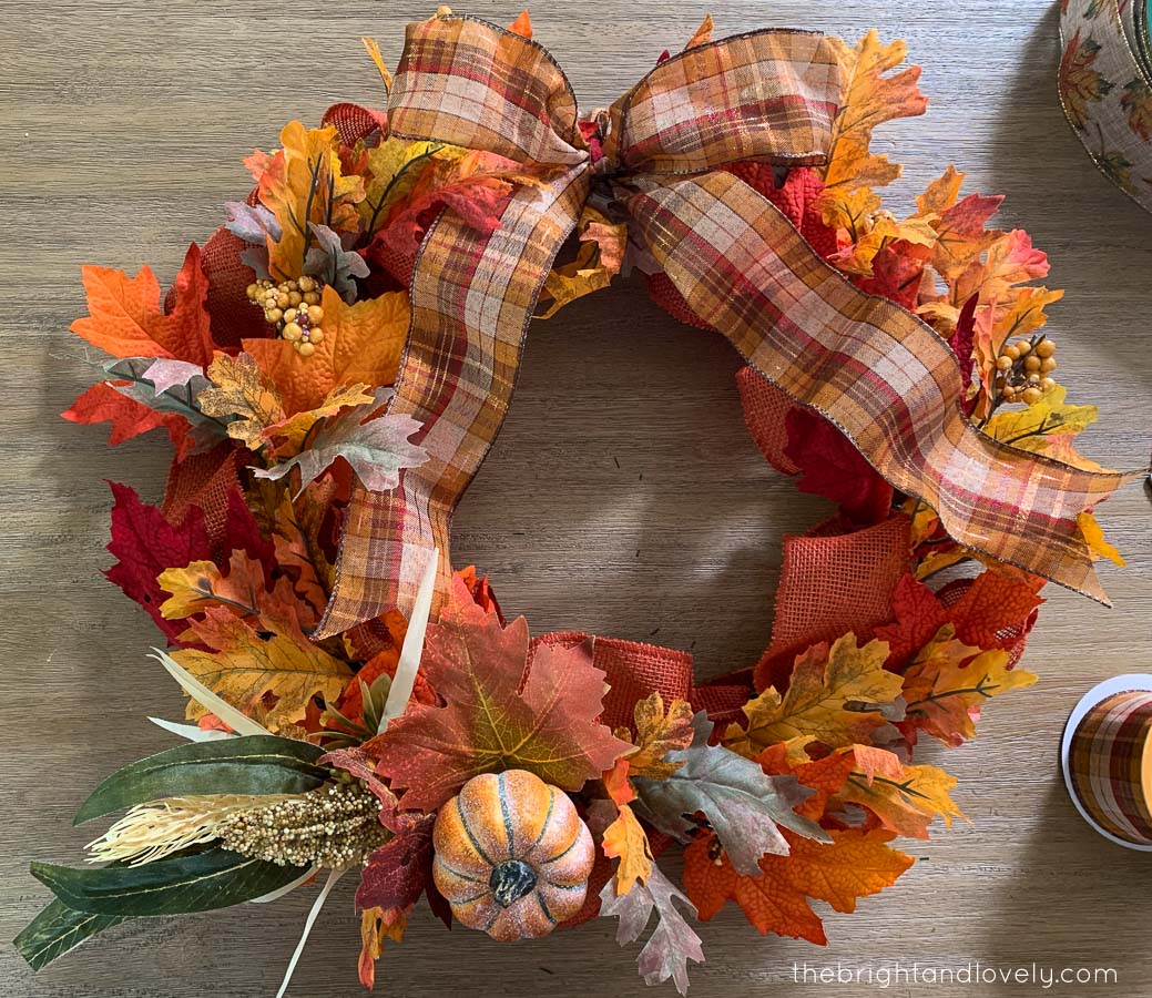 Easy DIY Fall Wreath - The Bright And Lovely